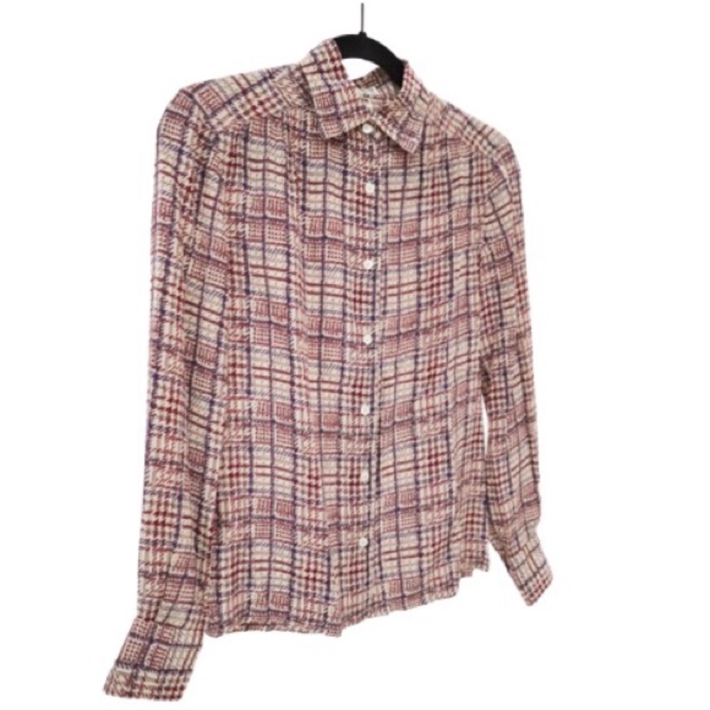 Vintage Céline Silk Collared Blouse